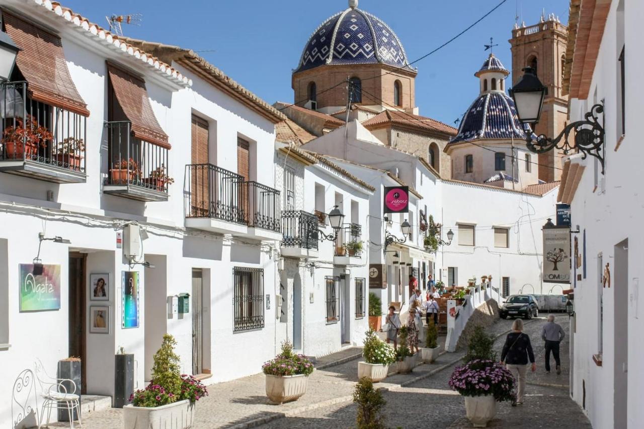 Ferienwohnung Escapada Romantica En Atico Frente Al Mar Con Piscina Altea Exterior foto